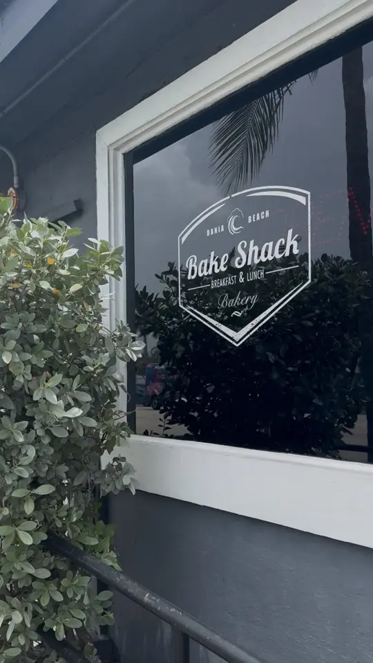 Bake Shack in Dania Beach showing breakfast, coffee, video by Bake Shack on Facebook