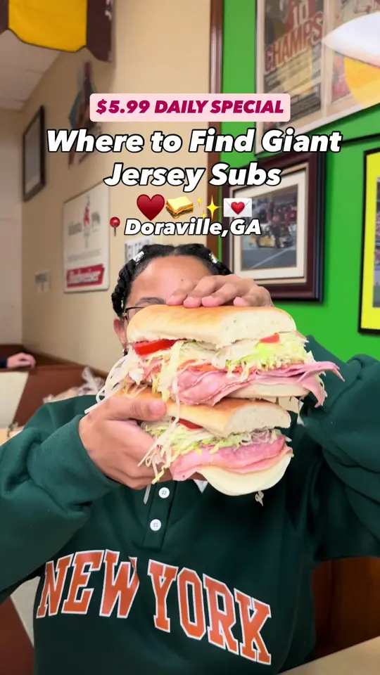 baldinos Giant Jersey Subs - Midway in Midway showing restaurant, sub sandwich, cheesesteak sub, video by travelfoodie_ishy on TikTok