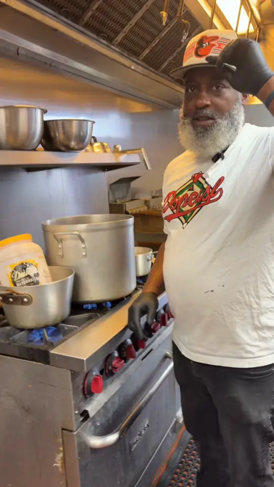Baltimore Crab Kings in Monroe showing food, smash burgers, crab egg rolls, crispy catfish, shrimp salad wraps, seafood bags, video by Baltimore Crab Kings Atl on Facebook