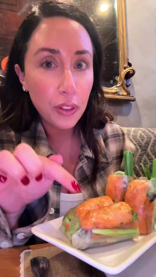Bamboo in Ocoee showing food, seafood tom yum, chicken stirfry in red curry, video by sabrinastolin on TikTok