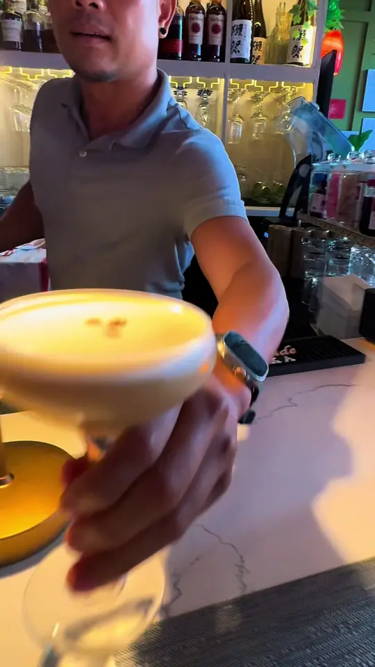 Banana Leaf ATL Thai • Sushi • Bar in Sandy Springs showing cocktail, espresso martini, video by bananaleafatl on TikTok
