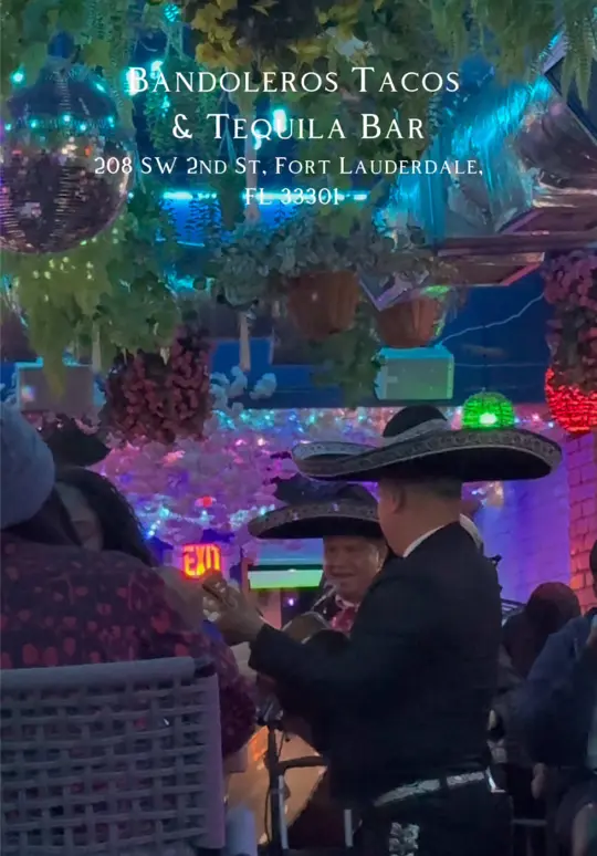 Bandoleros Tacos & Tequila Bar - Fort Lauderdale on TikTok, video by vaanityyy