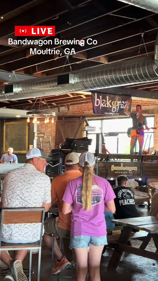 Bandwagon Brewing Co. in Moultrie showing live music, just june, video by blakgraz on TikTok