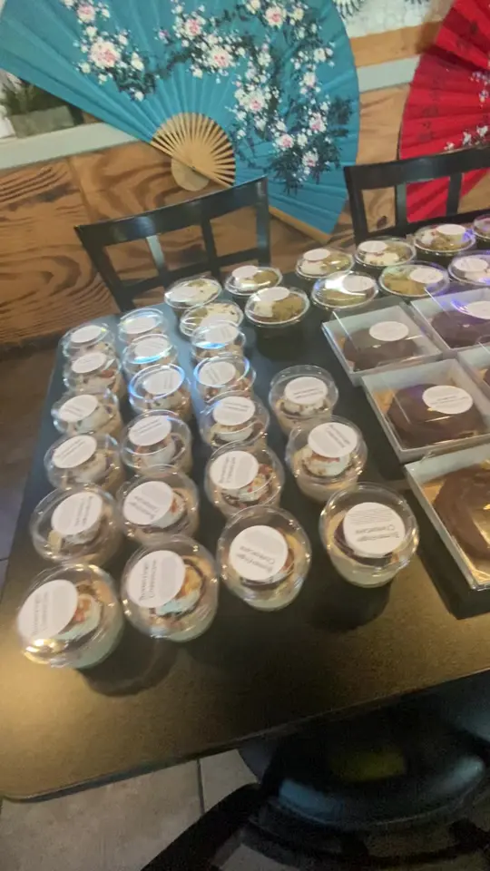 Bangkok Fusion Cafe in Clearwater showing food, butterfinger cheesecake, dark chocolate lava indulgence, video by bangkokfusioncafe on TikTok