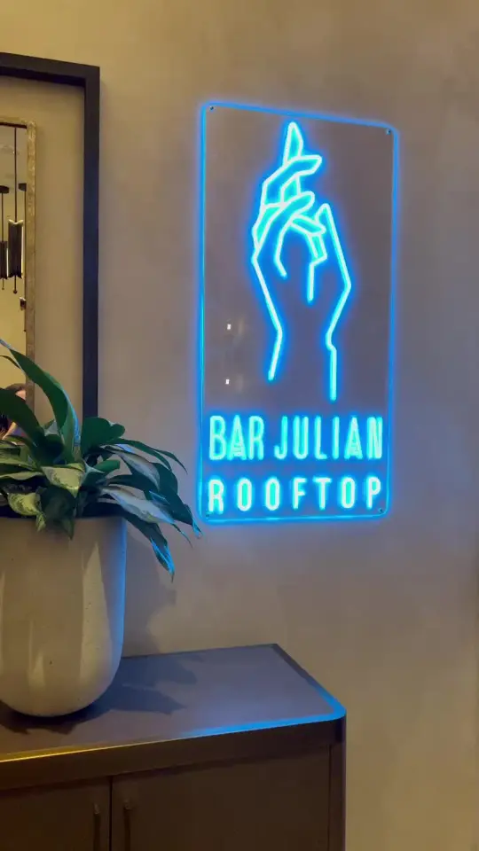 Bar Julian in Savannah showing review, visit, rooftop views, espresso martini, atmosphere, video by annasizemorerealestate on TikTok