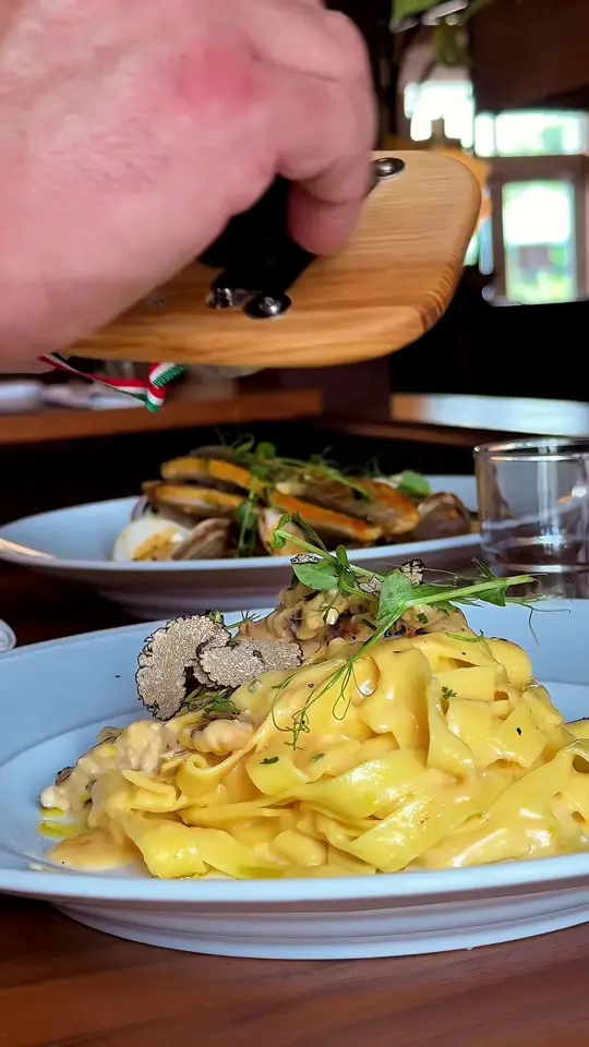 Bar Luca in Miami Beach showing pasta, truffle pasta, video by barluca on TikTok