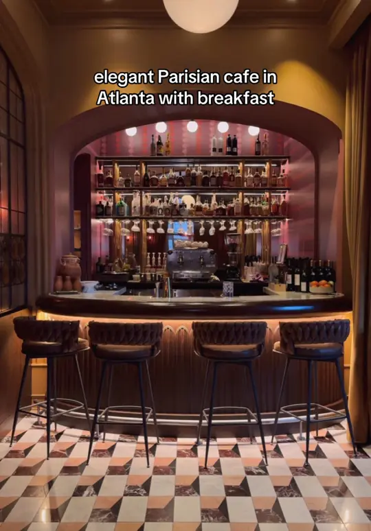 Bar Margot in Atlanta showing restaurant, bistro, video by thecaroandtina on TikTok