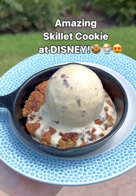  in Florida showing food, skillet cookie, dessert, pistachio gelato, video by pixiedustedfun on TikTok
