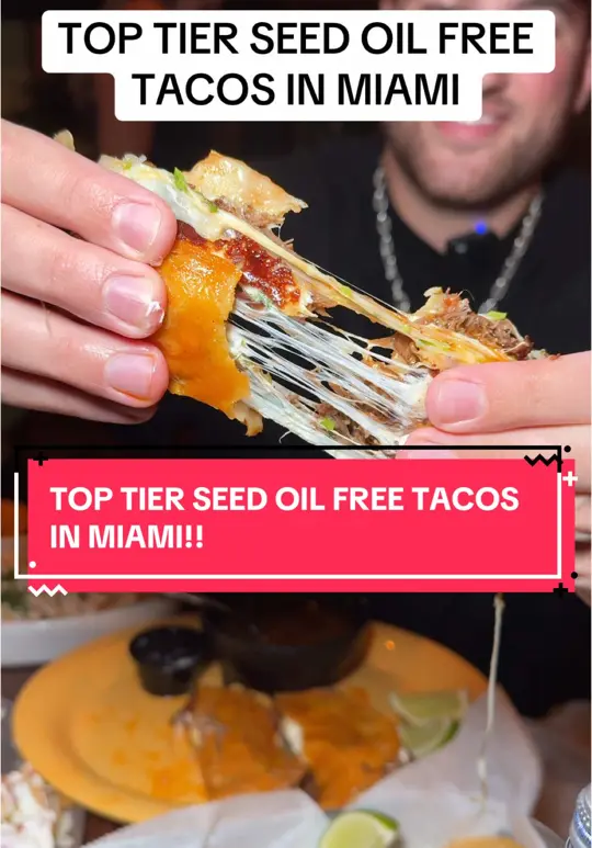 Bar Tulio's in Miami showing tacos, restaurant visit, video by mikeiseating on TikTok