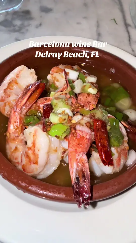 Barcelona Wine Bar in Delray Beach showing review, visit, video by brittanyborman on TikTok