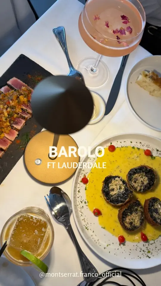  in Florida showing restaurant, italian cuisine, piedmont region, handmade pasta, cocktail, rum based cocktail, video by Montserrat Franco on Facebook