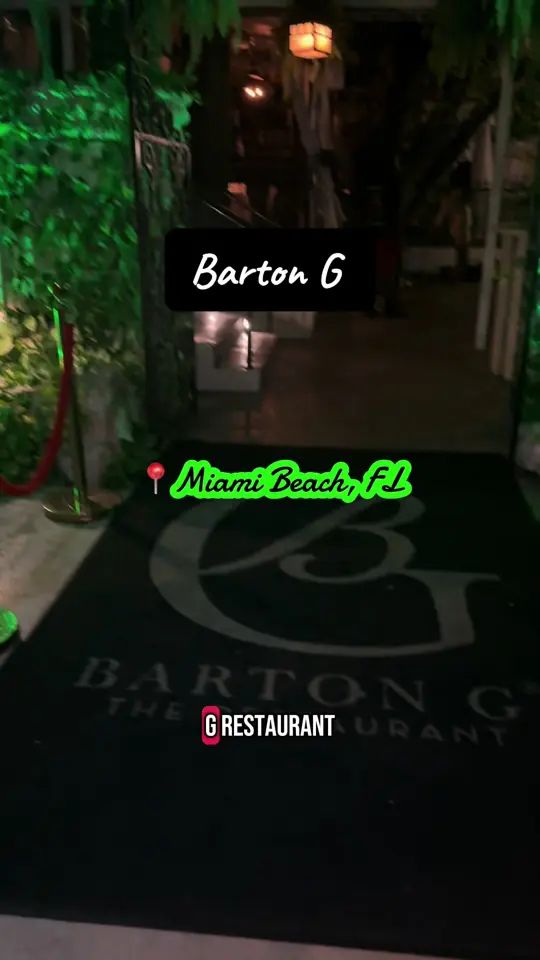 Barton G. The Restaurant Miami Beach in Miami Beach showing review, visit, fine dining experience, family friendly restaurant, unique presentations, virgin drinks, video by iamneciaj on TikTok