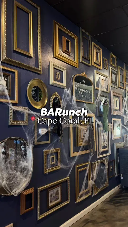 BARunch in Cape Coral showing review, apple cider mimosa, rum chata coffee, traditional benedict, lobsta mozza omelet, french toast, video by simonewooten on TikTok