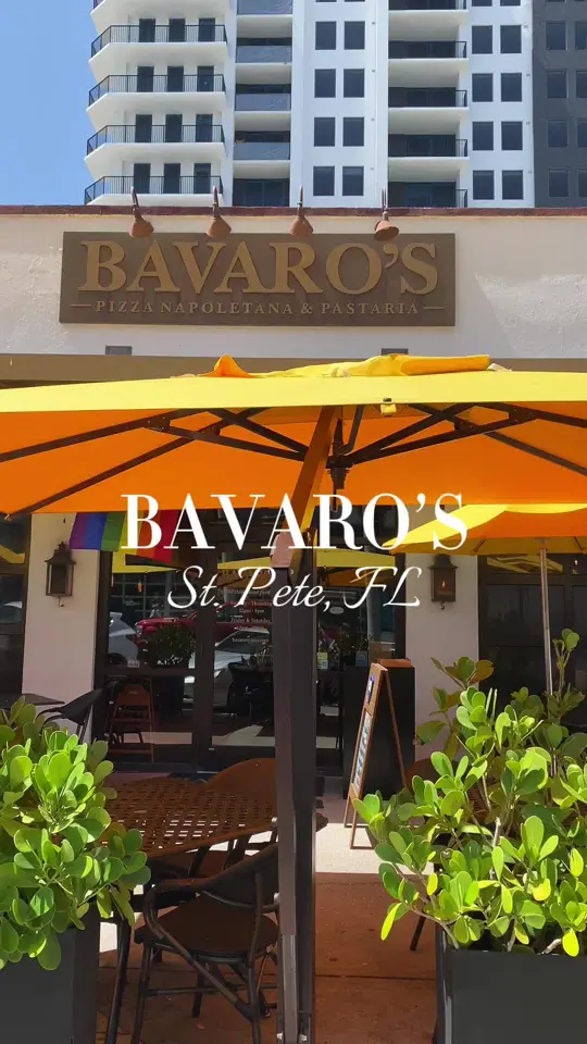 Bavaro's Pizza Napoletana & Pastaria in Tampa showing anniversary, restaurant visit, video by bavarospizza on TikTok