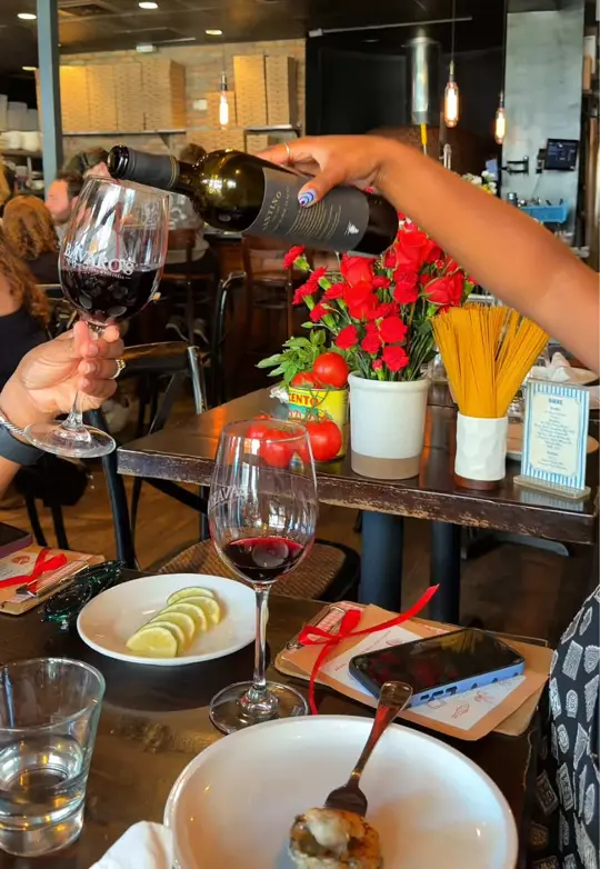 Bavaro's Pizza Napoletana & Pastaria in Tampa showing dinner, garlic bread with cheese, wood roasted gulf oysters, classic caesar, tagliatelle al limone, penne alla vodka, cannolis, video by sunkissedinstpete on TikTok