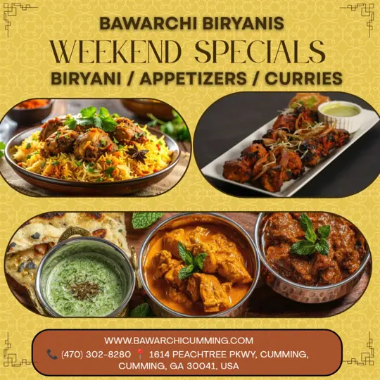 Bawarchi Biryanis - Indian Cuisine Cumming in Cumming showing biryani, appetizers, curries, video by Bawarchi Biryanis - Cumming, GA on Facebook