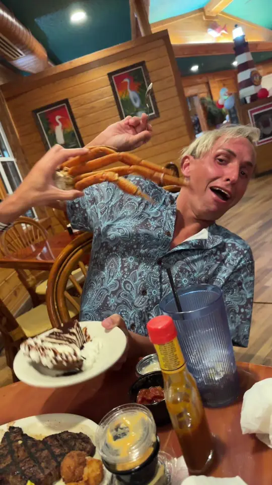 Bayou Bill's Crab House in Panama City Beach showing food, peanut butter pie, video by katelyndouglass3 on TikTok