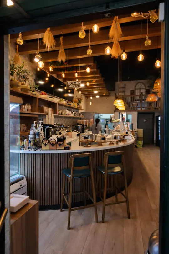 Bayti Cafe in Doral showing coffee, kafta & cheese, labneh toast, baklava, video by yanefinds on TikTok