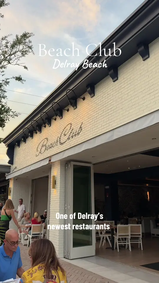 Beach Club in Delray Beach showing happy hour, drinks, video by felipeutrera3 on TikTok