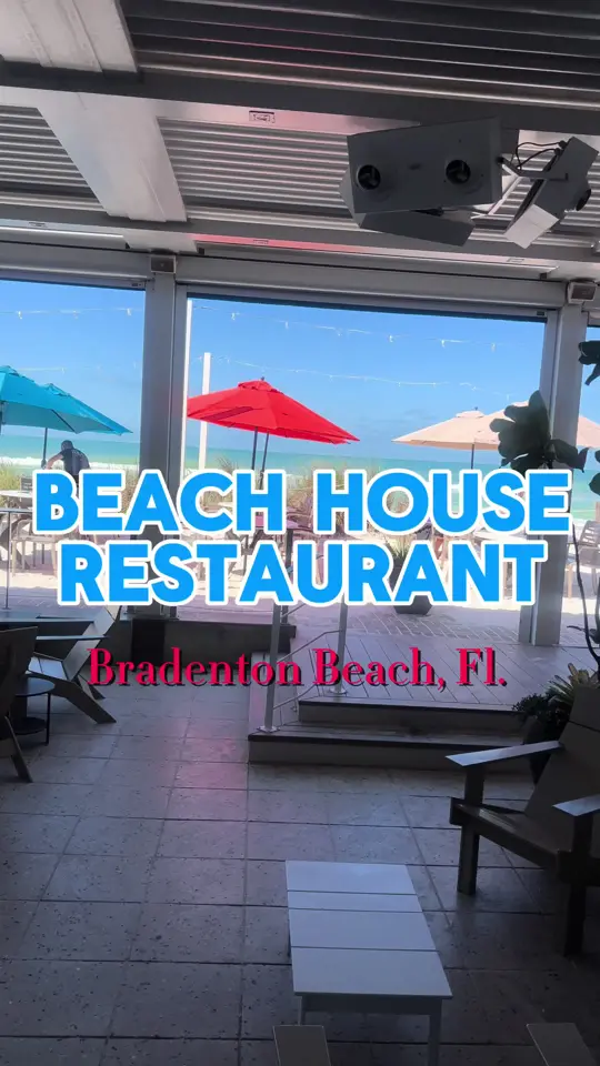 Beach House Waterfront Restaurant in Bradenton Beach showing restaurant visit, bradenton beach, video by wheresdonnanow on TikTok