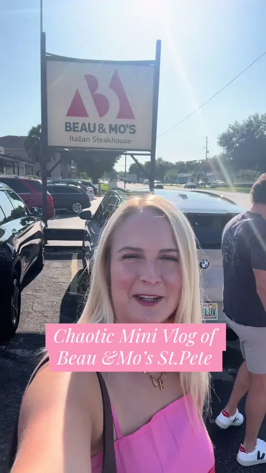 Beau & Mo's Italian Steakhouse in St. Petersburg showing review, steak, video by kelliehenson_kh on TikTok