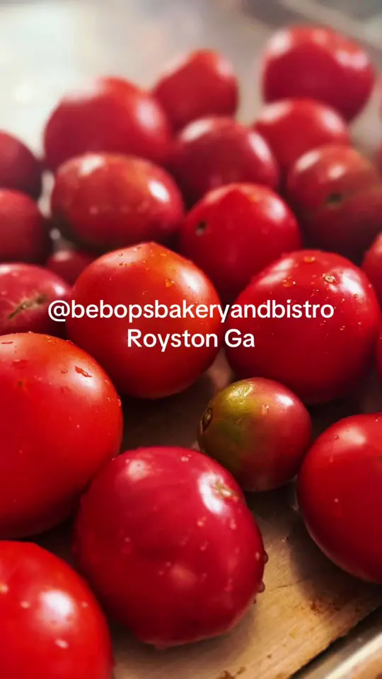 BeBop's Bakery in Royston showing food, tomato pie, video by bebopsbakery on TikTok