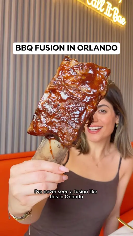 Beef Bae in Orlando showing food, bbq fusion, beef ribs, video by Food By Tiana on Facebook