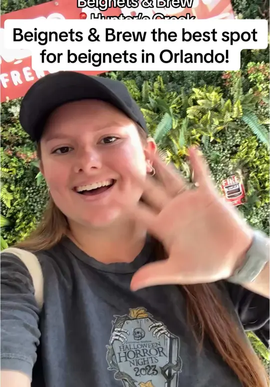 Beignets & Brew in Santa Rosa Beach showing visit, chicken and beignets, video by livingwithspecters on TikTok
