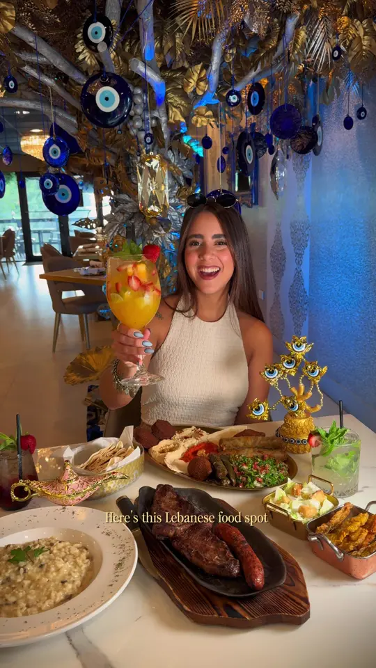 Beirut Doral Restaurant in Doral showing food, beirut deluxe, picaña cut, mushroom risotto, desserts, live music, video by miamibites on TikTok