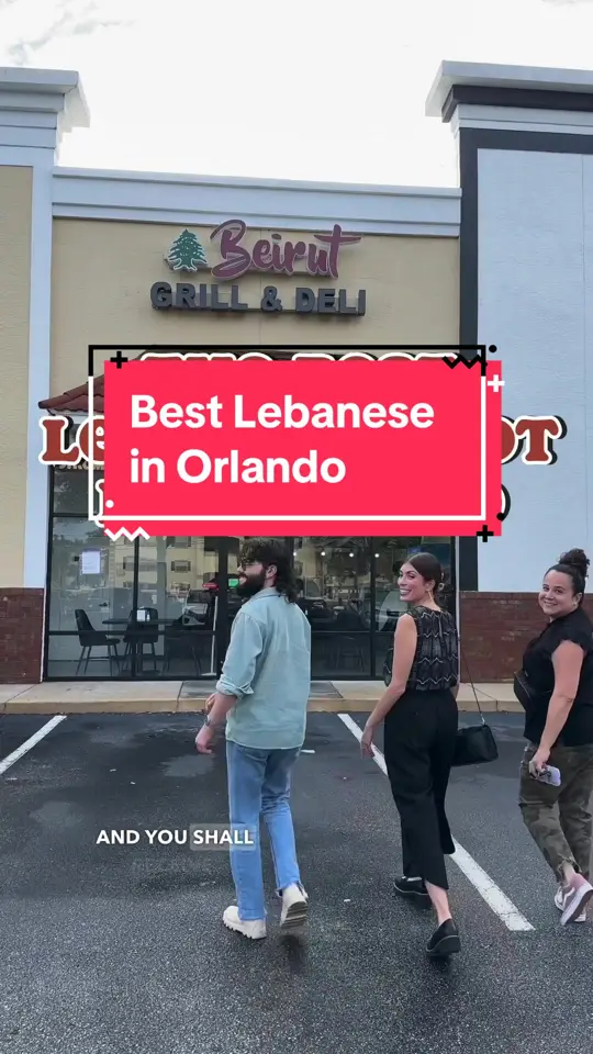 Beirut Grill & Deli in Oviedo showing restaurant visit, lebanese food, video by letstrythisconchanti on TikTok