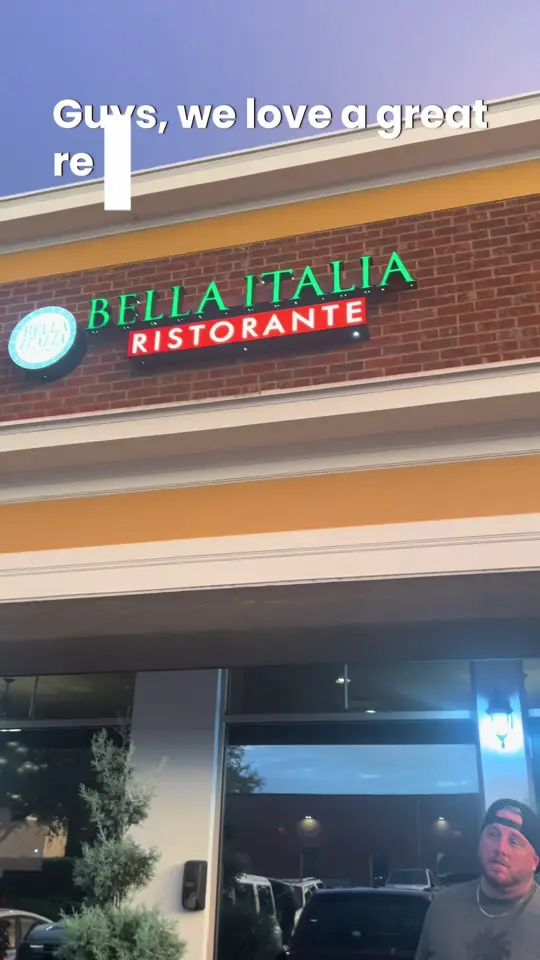 Bella Italia Ristorante in Winter Garden showing review, italian food, pasta, video by thelordandtheladyeats on TikTok