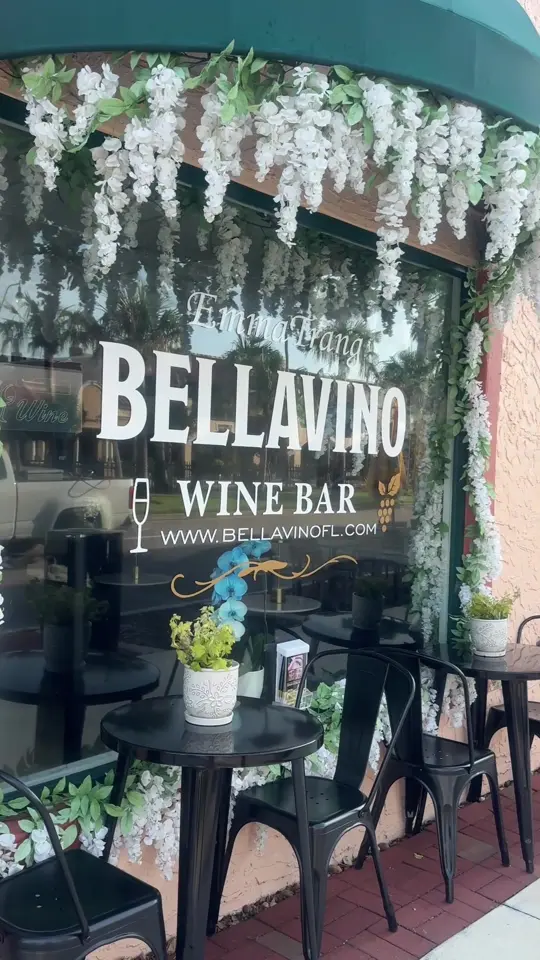 BellaVino Wine Bar in Venice showing wine bar, atmosphere, visit, video by bellavinofl on TikTok