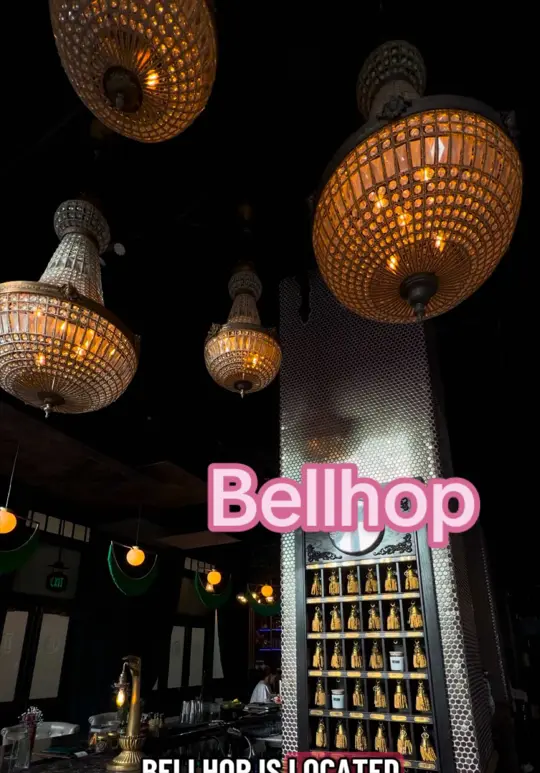 Bellhop in Orlando showing review, visit, atmosphere, hand crafted cocktails, video by samanthalongton on TikTok