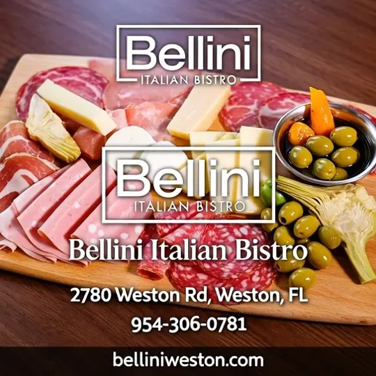 Bellini Italian Bistro in Weston showing food, antipasto italiano, video by Bellini Italian Bistro Weston on Facebook