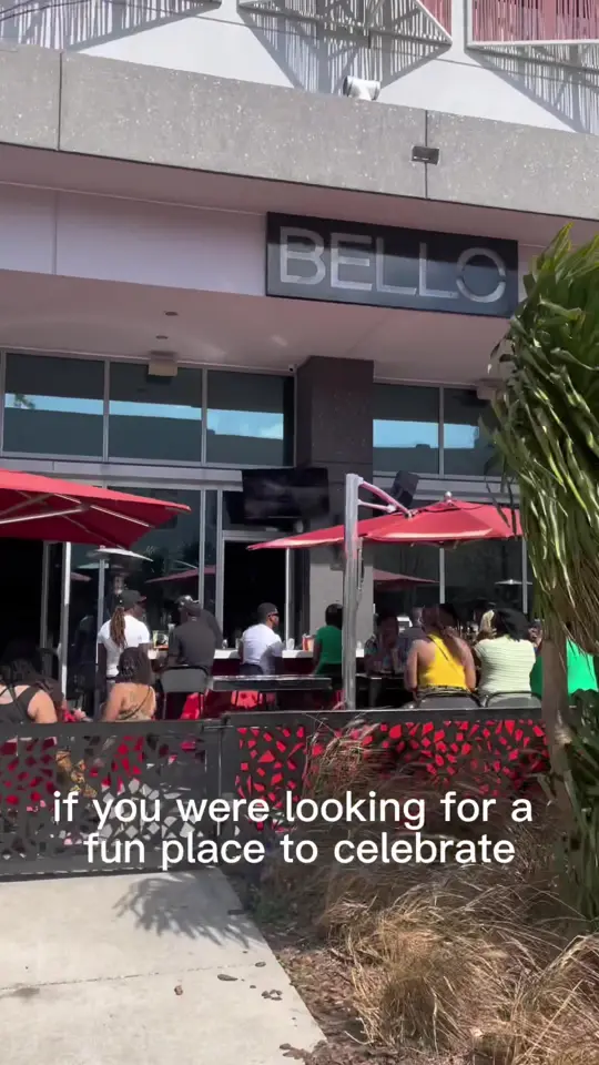 Bello Bar & Kitchen in Tampa showing review, atmosphere, food, video by ntashahall on TikTok