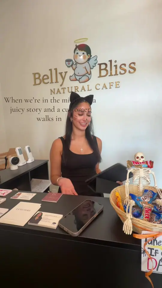 Belly Bliss Natural Cafe in Naples showing visit, natural cafe, video by lennaconstantinee on TikTok