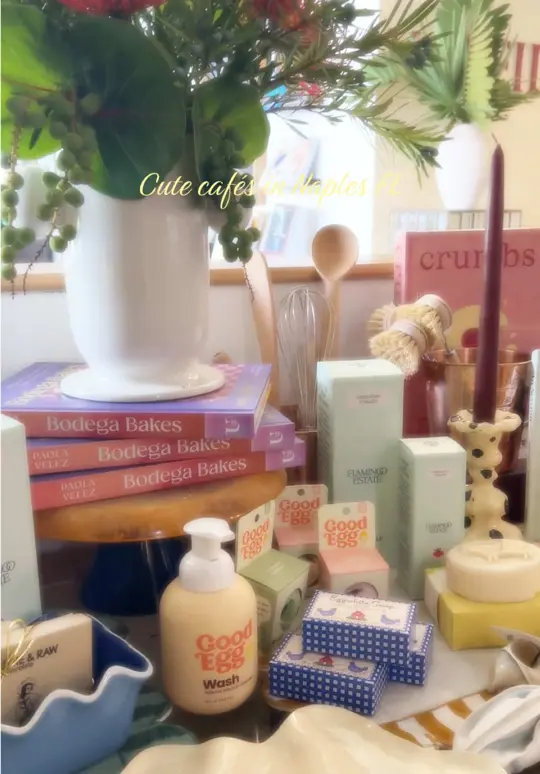Belly Bliss Natural Cafe in Naples showing cafe visit, coffee, bakery, dessert, video by biancaheartt on TikTok