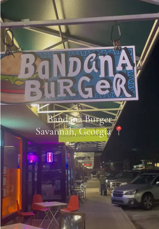 Ben's Neighborhood Grill & Tap in Savannah showing burger, savannah ga, video by kayyyjonelle on TikTok