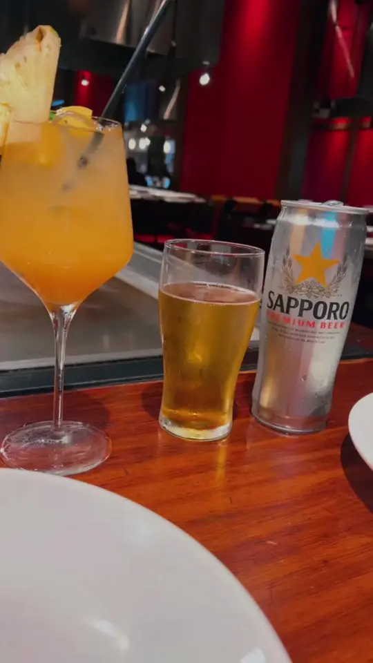 Benihana - Coral Springs in Coral Springs showing lunch, hibachi grill, sangria, sapporo, video by carolmontilhaa on TikTok