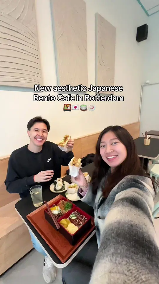 Bento Cafe in Orlando showing japanese bento, sandwiches, onigiri, matcha drinks, video by chalbyexplores on TikTok