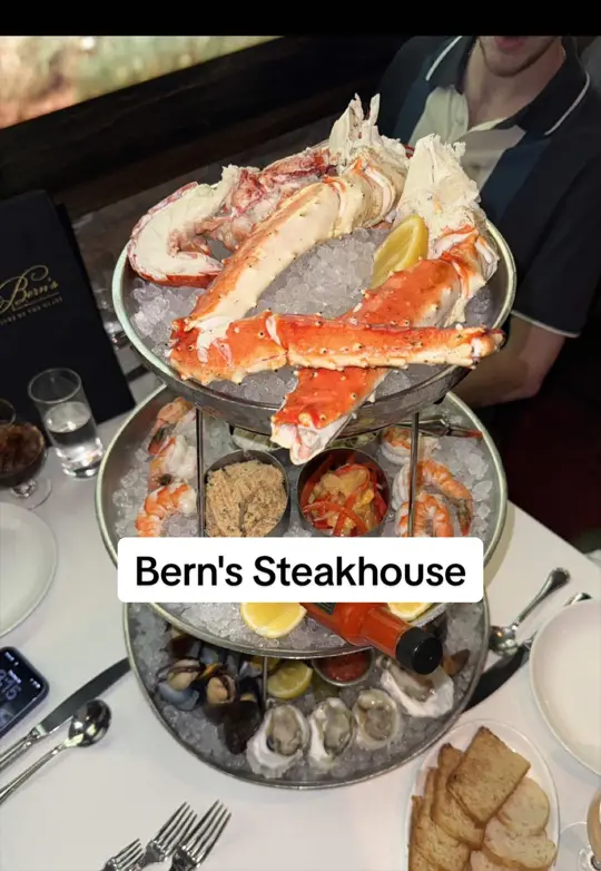 Bern's Steak House in Tampa showing review, visit, video by ezreviews_ on TikTok