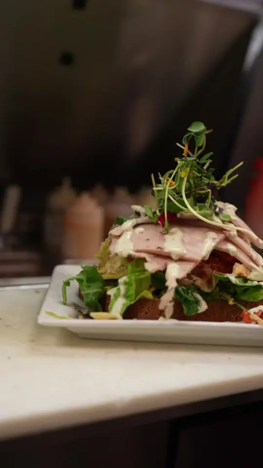 Berry Fresh Cafe in Palm Beach Gardens showing food, turkey avocado melt, open-faced green goddess toast, avocado, turkey, multigrain toast, video by berryfreshcafe.sf on TikTok