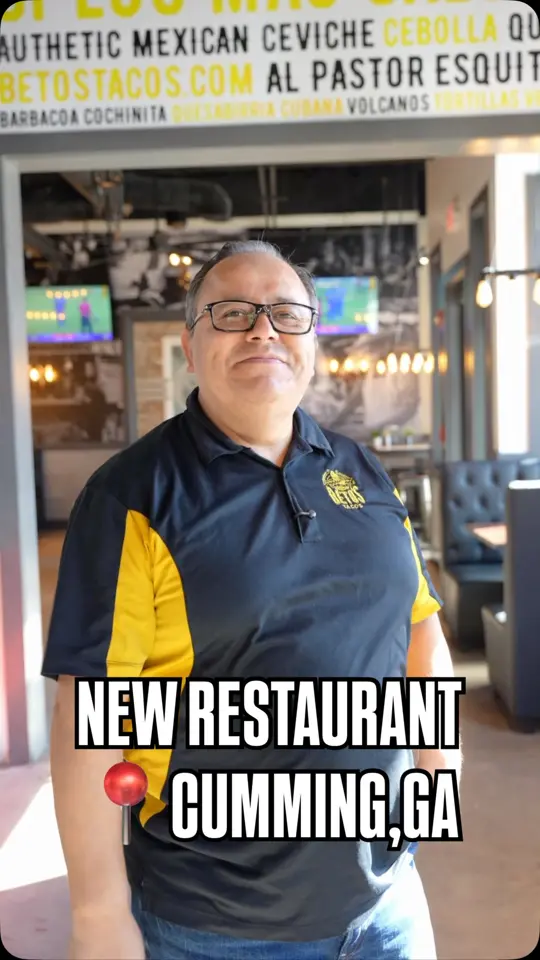 Betos Tacos-Cumming in Cumming showing restaurant visit, outdoor patio, video by Beto’s Tacos on Facebook
