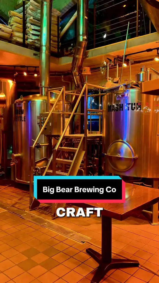 Big Bear Brewing Company in Coral Springs showing review, visit, food, spinach and artichoke dip, beer muenster cheese soup bread bowl, bear burger, chicken pot pie, big bear blueberry ale, video by mike_amiel on TikTok