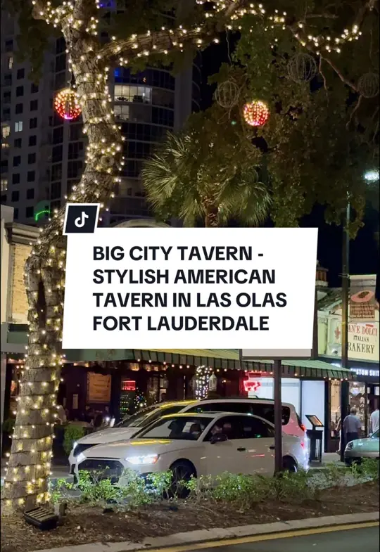 Big City Tavern in Fort Lauderdale showing review, visit, atmosphere, food, caribbean rundown, lobster mac & cheese, crab cake, video by innythefoodie on TikTok