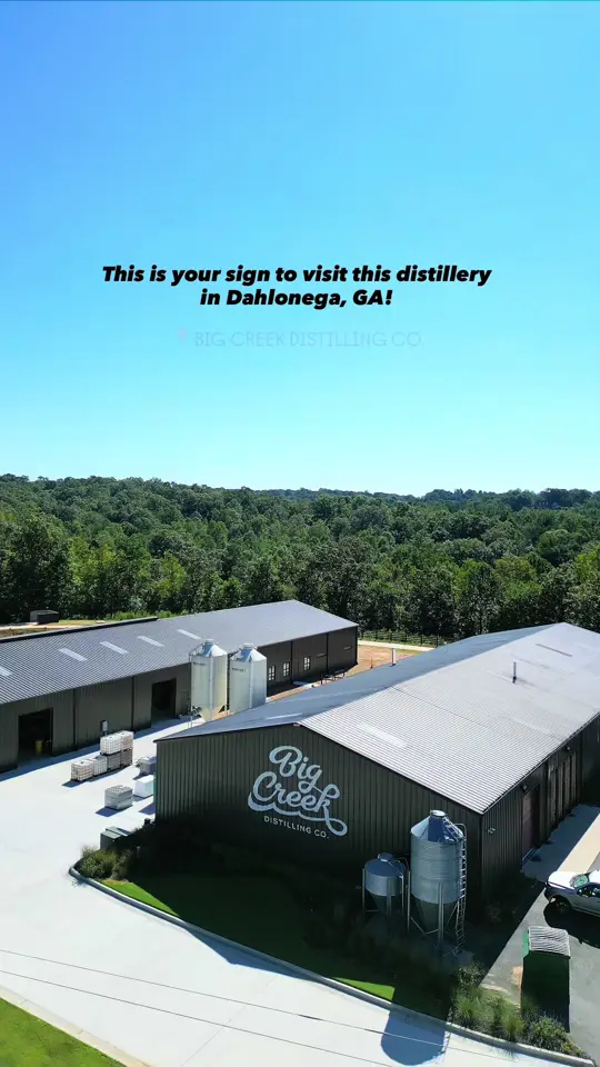 Big Creek Distilling Co. in Dahlonega showing visit, cocktail, video by discover.dahlonega on TikTok