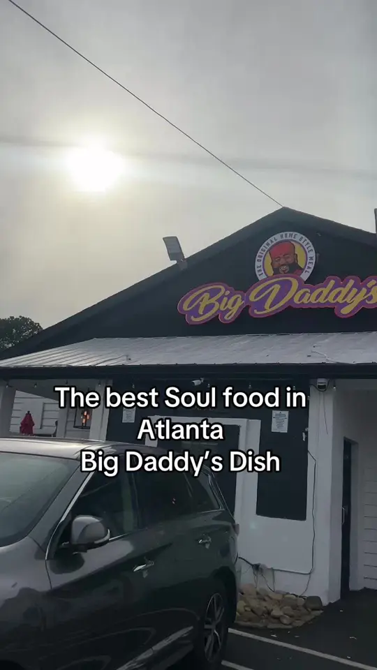 Big Daddy's Cafe in Atlanta showing review, visit, soul food, southern food, video by ashleytravels715 on TikTok