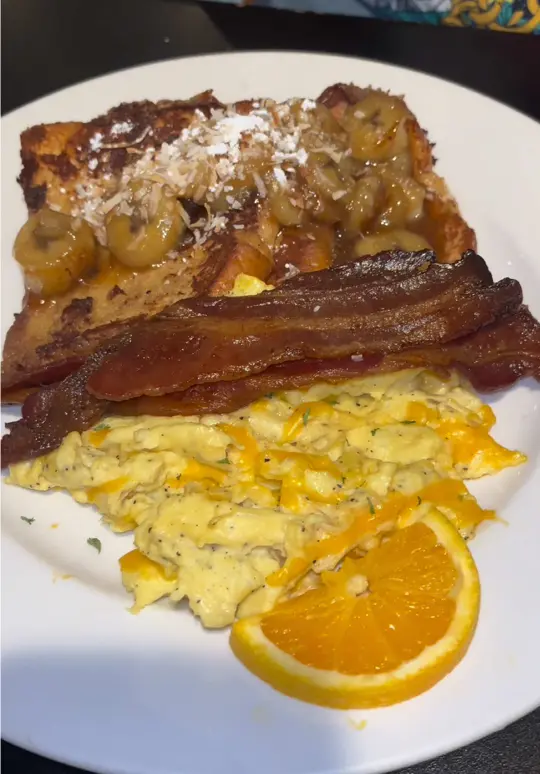 Big John's Eatery in West Palm Beach showing food, bourbon french toast, f.o.r. breakfast, review, video by naejonae on TikTok