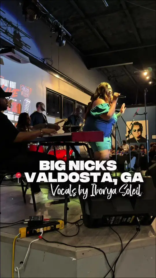 BIG NICK'S in Valdosta showing live music, iborya soleil, video by mr.goalchaser on TikTok