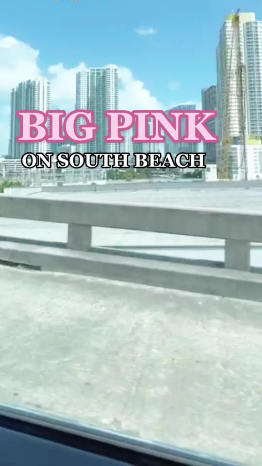 Big Pink in Miami Beach showing brunch, miami brunch spot, video by _iamtiaram on TikTok